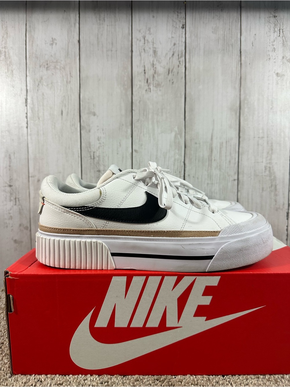 Nike Court Legacy Lift Shoes Women’s Size 8 - Picture 1 of 8
